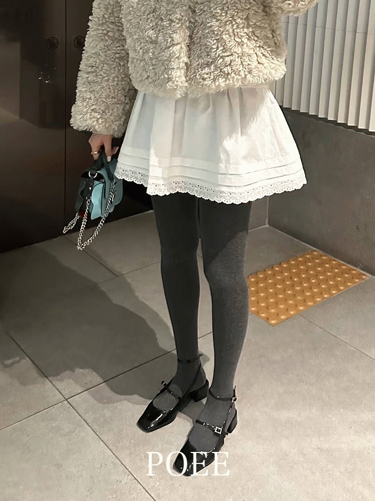 에나 레이스 미니 Skirt